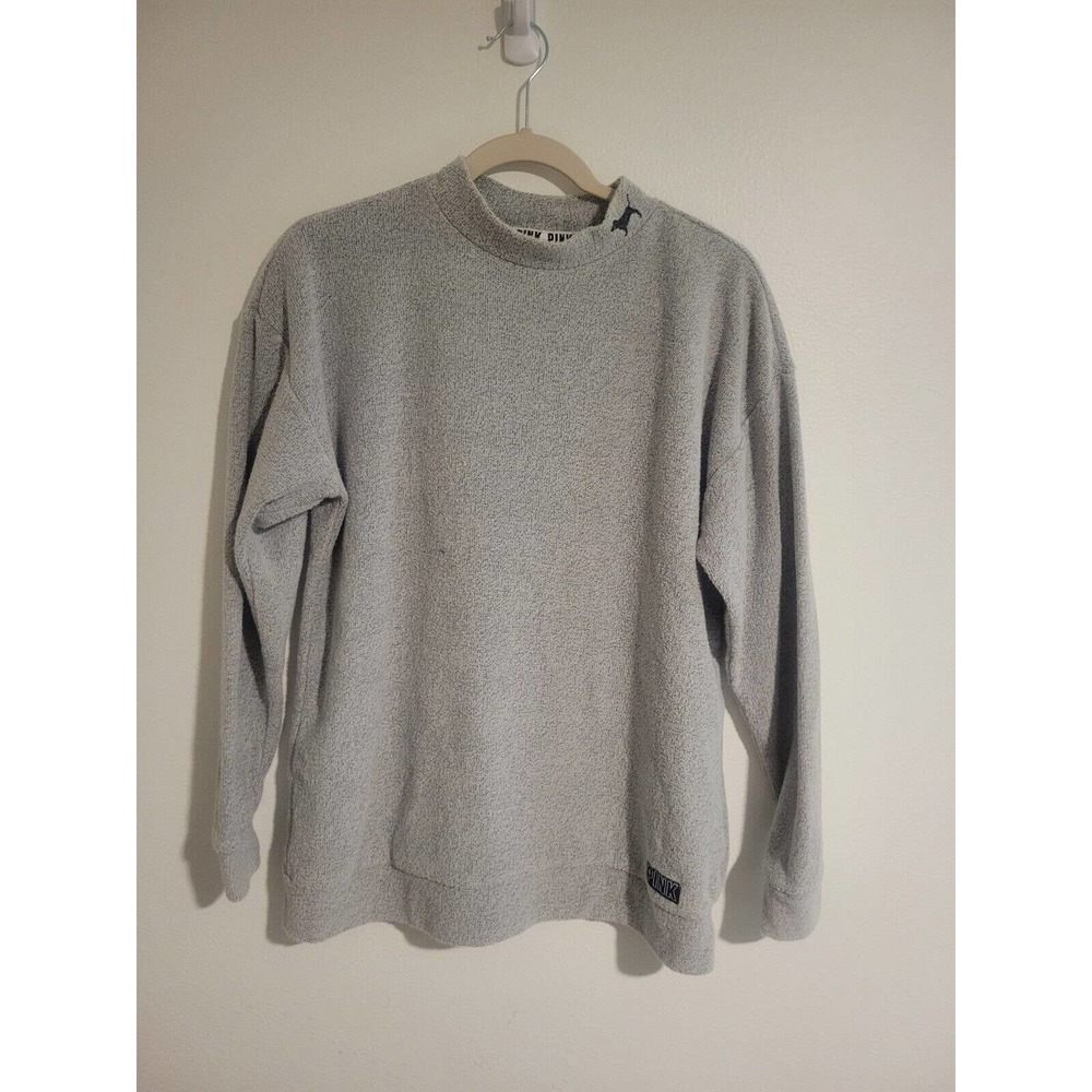 Victorias Secret PINK CrewNeck Cozy Oversized Knit Pullover Boyfriend Sweater XS